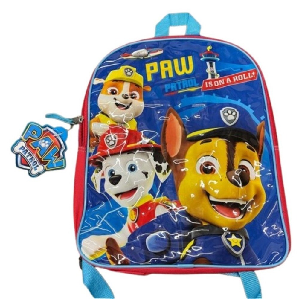 Nickelodeon Paw Patrol Kids Backpack Blue Red Chase Marshall Rubble NWT